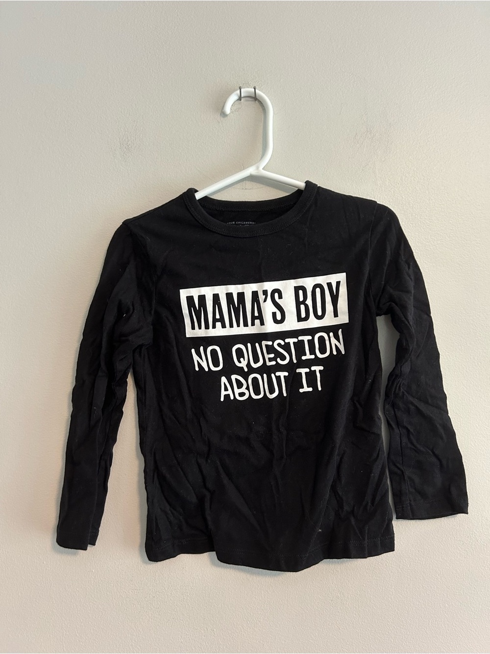 The children’s place 3t black mamas boy long sleeve graphic T-shirt